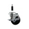 Service Caster 3.5'' Phenolic Swivel 7/8'' Expanding Stem Caster with Brake SCC-EX20S3514-PHS-TLB-78 - alternate 1